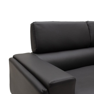 Set 2 canapele cu 2 locuri Shea Pako World Negru 198x80x87 cm - Img 9