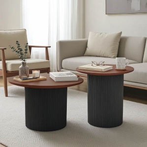Set 2 masute de cafea Dovel Maro 70x70x50 cm