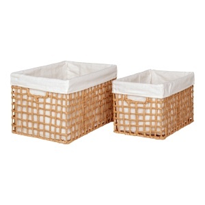 Set 2 piese Cosuri decorative Bustelo, Natural, 35x25x22 cm - Img 4
