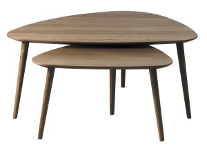 Set 2 piese Mese ADDA, Gri, 70-53x45-41x100-70 cm