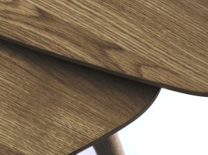 Set 2 piese Mese ADDA, Gri, 70-53x45-41x100-70 cm - Img 3