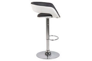Set 2 piese Scaune de bar Grace, Negru, 101x54.5x48.5 cm - Img 4