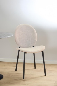 Set 2 piese Scaune dining Cliff, Bej, 87x50x57.5 cm - Img 2