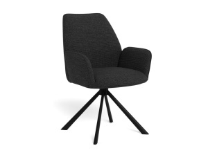 Set 2 piese Scaune dining Glenda V1, Gri, 88.5x61x63 cm - Img 3