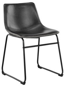 Set 2 piese Scaune dining I_Oregon, Negru, 78.5x48x56 cm - Img 5