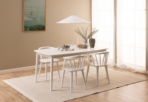 Set 2 piese Scaune dining Ida, Alb, 75x51.5x51 cm - Img 5