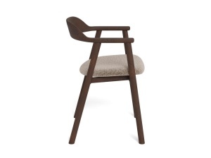 Set 2 piese Scaune dining Nixon, Fumuriu mat, 76.5x54x50.9 cm - Img 4