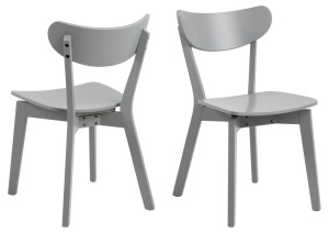 Set 2 piese Scaune dining Roxby, Gri, 79.5x45x55 cm - Img 3