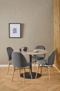 Set 2 piese Scaune dining Sophia, Gri, 82.5x54x46 cm