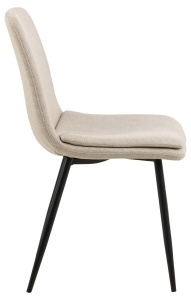 Set 4 piese Scaune dining Becca, Bej, 85.5x46x55 cm - Img 5