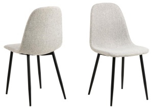 Set 4 piese Scaune dining Celia V2, Gri, 86x44x54 cm - Img 3