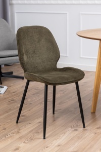 Set 4 piese Scaune dining Femke, Verde, 85x47.5x57.5 cm