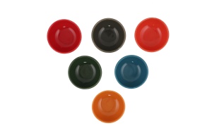 Set boluri ceramice, 6 bucati Roma Ceador Multicolor 8x8x8 cm - Img 4