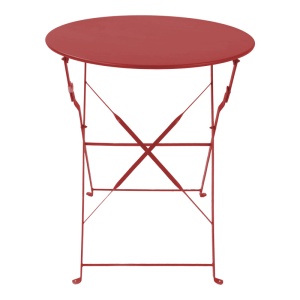 Set de gradina pliabil 3 buc. Bistro, Teracota, 60x60x82 cm - Img 4