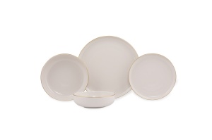 Set farfurii servire, 16 bucati Golcych Zenmetis Multicolor 27x27x2.5 cm - Img 4