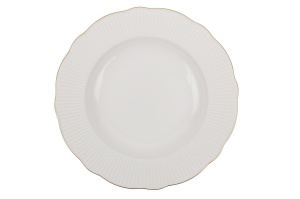 Set farfurii servire, 24 bucati Luccevana Blue Alb 22x22x2 cm - Img 9