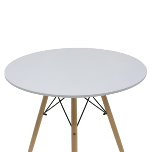 Set masa si scaune 5 buc Ezra-Julita Pako World Alb 80x80x73 cm - Img 6