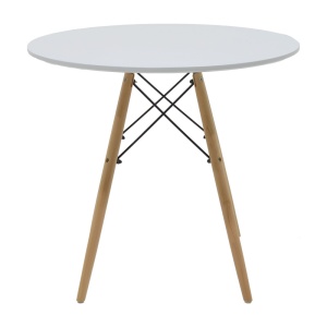 Set masa si scaune 5 piese Julita Alb 80x80x73 cm - Img 6
