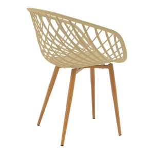 Set masa si scaune dining, 5 buc, Ezra Faragio, Pako, Negru 120x75x75 cm - Img 6