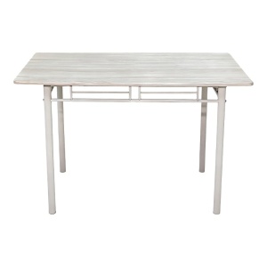 Set masa si scaune dining 5 buc. Roza, Alb, 110x60x90 cm - Img 5