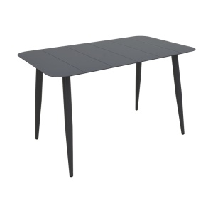 Set masa si scaune dining, 7 buc, Heven Vista, Pako, Negru 120x70x72 cm - Img 5