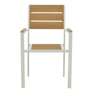 Set masa si scaune dining extensibil, 7 buc, Dagyn Breze, Pako, Natural 240x90x76 cm - Img 12