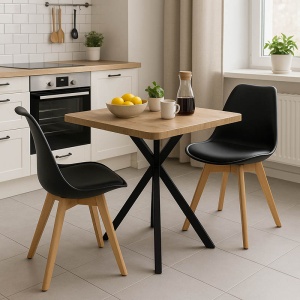 Set mobilier bucatarie 3 buc Treat Natural 70x70x75 cm