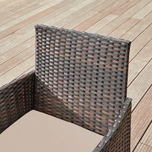 Set mobilier de gradina, Songmics, Maro, 58x49x85 cm - Img 4