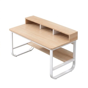 Set mobilier studenti birou si scaun birou, 2 buc, Reent, Alb, 100x60x73 cm - Img 3