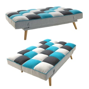 Set mobilier studenti canapea si masuta de cafea, 2 buc, Rythm, Multicolor, 178x91x86 cm - Img 5