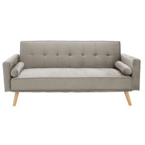 Set mobilier studenti canapea si masuta de cafea, 2 buc, Unwind, Gri, 190x84x80 cm - Img 5