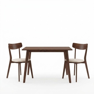 Set mobilier studenti masa si scaune, 3 buc, Palate, Bej, 120x75x75 cm - Img 2