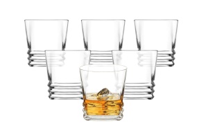 Set pahare (6 bucati) Lv-Elg360F Transparent 8.4x8.4x8.7 cm - Img 5