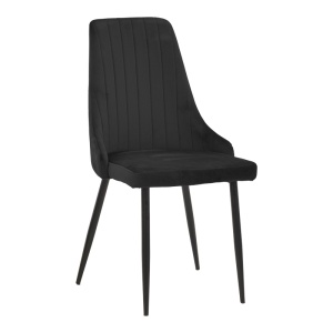 Set scaune, 4 buc, Azori, Pako, Negru 49x55x85 cm