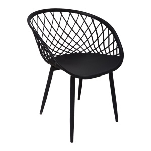 Set scaune V1, 4 buc, Ezra, Pako, Negru 62.5x56x82 cm