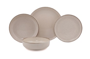 Set vesela de masa (16 bucati) Mod16Ys730P02 Crem 24x24x24 cm - Img 3
