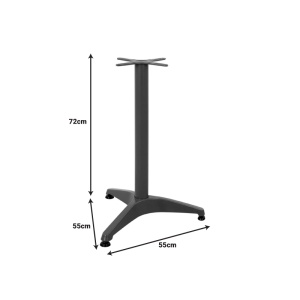 Suport blat masa Osieau Pako World Negru 55x55x72 cm - Img 2