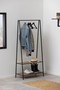 Suport umerase Seaford, Negru, 165x77x37 cm