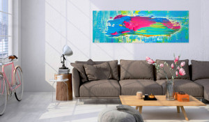 Tablou - Blue Island 135x45 cm - Img 2