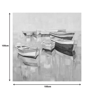 Tablou canvas Boatty E Inart, Pako World, 100x3x100 cm - Img 2