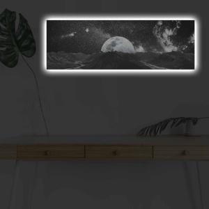Tablou cu LED 3090NASA Multicolor 30x90x3 cm - Img 2