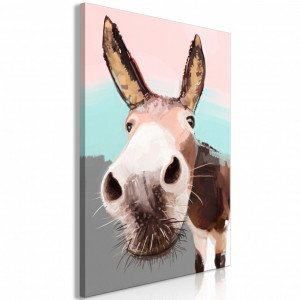 Tablou - Curious Donkey (1 Part) Vertical 60x90 cm