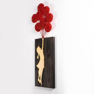 Tablou din lemn si metal Banksy Nuc 34x99 cm - Img 7