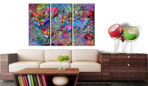 Tablou din plută - Colourful Whirl [Cork Map] 60x40 cm - Img 2