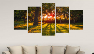 Tablou - In the shade of forest 200x100 cm - Img 2