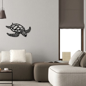 Tablou metalic Caretta Negru 53x30 cm - Img 3