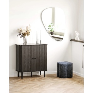 Taburet circular Durban, Albastru , 42x42x38 cm - Img 2