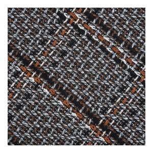 Taburet circular Falkirk, Negru, 50x50x36 cm - Img 2