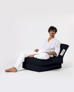 Taburet puf beanbag de gradina Siesta Negru - Img 9