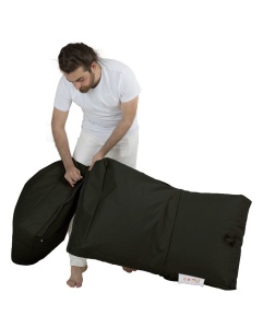 Taburet puf beanbag de gradina Siesta Negru - Img 12